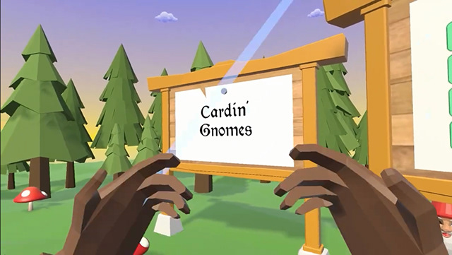 Cardin’ Gnomes virtual reality game